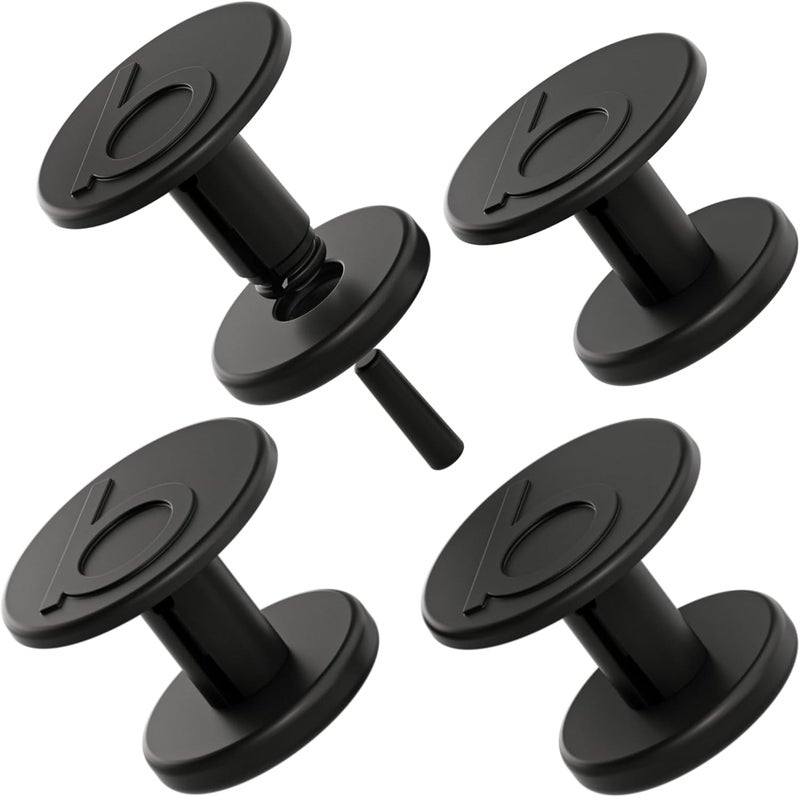 Replacement Buttons for Bogg Bag Handle Strap – Hard Plastic 3D “b” Rivets Match New Bogg Bag Style – Black Color Fits Original, Baby, and Bitty Totes – Durable Replacement Accessories
